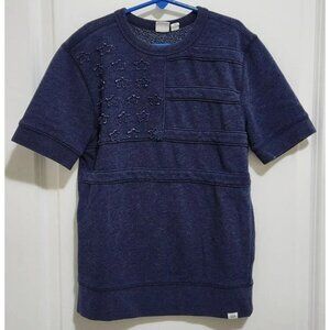 GAP Boys M (8) Stars and Stripes Short Sleeve French Terry Crewneck